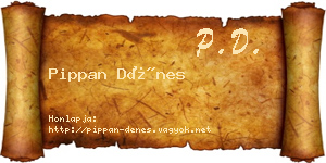 Pippan Dénes névjegykártya